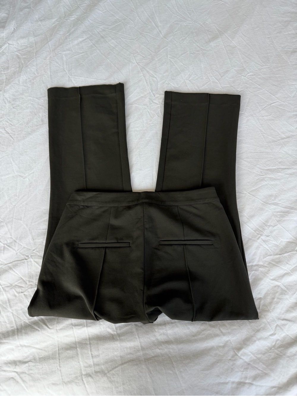 Vince Dark Hunter Green Stretchy Dress Pants - Picture 5 of 5